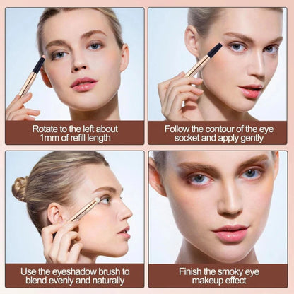 Glitter Shimmer Eyeshadow Stick Cream Long Lasting Waterproof Non-Smudge Makeup