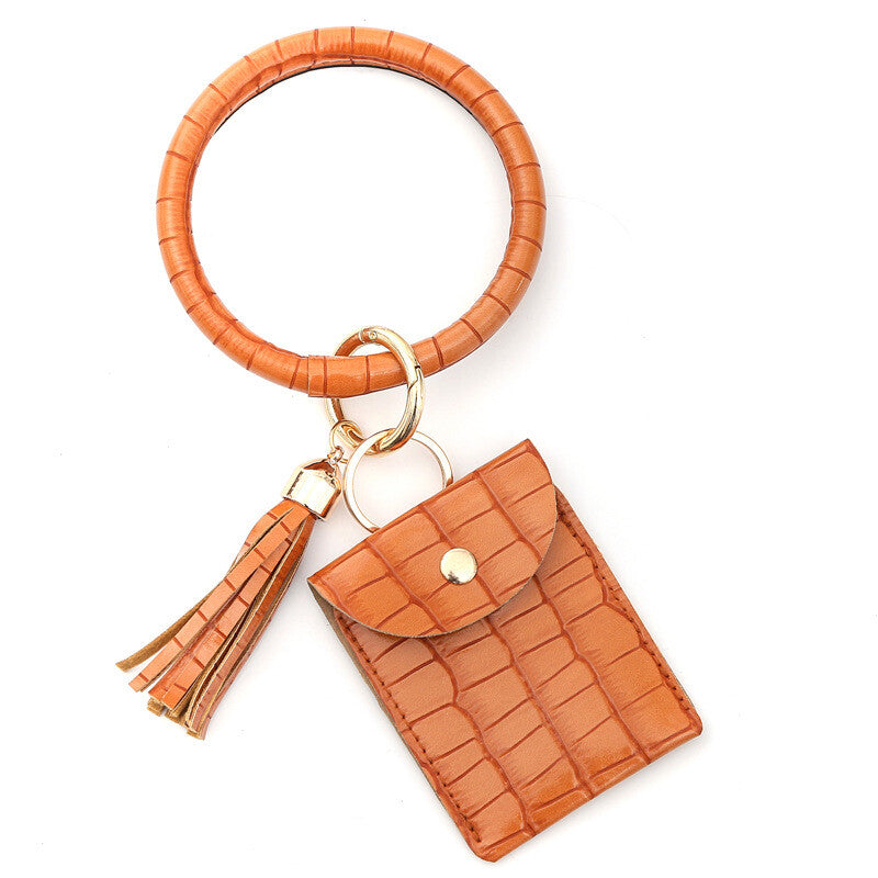 Leather Bag Holder Keyring