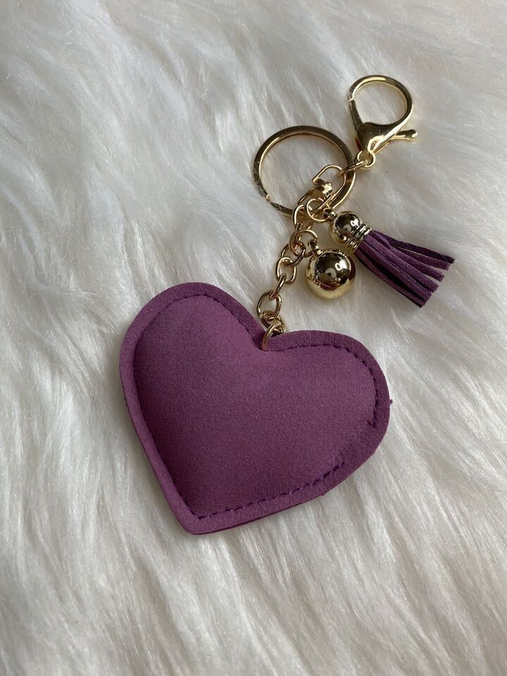 Heart Crystal Rhinestone Keyring