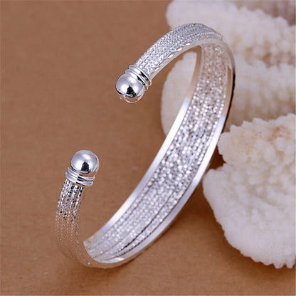 Multiple Lines Open Cuff Bangle