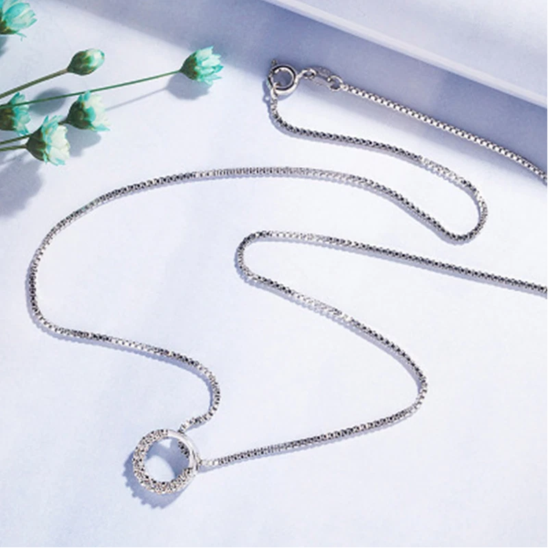 Zircon round pendant necklace KK Labib