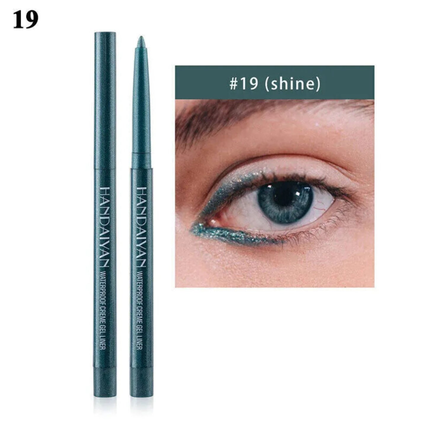Waterproof Matte Liquid Eyeliner 20 Colors Pen Long Lasting Eye Makeup HANDAIYAN