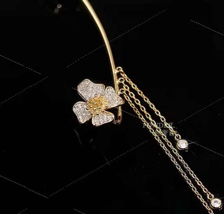 Diamond Butterfly Ear Clip Earring KK Labib
