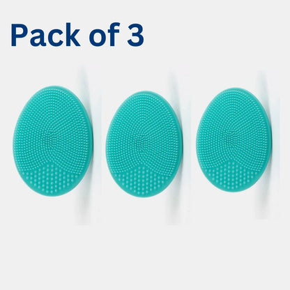 3 Pack Silicone Face Scrubber Massager Brush. KK Labib