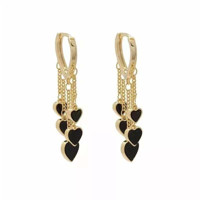 Heart Tassel Earrings KK Labib