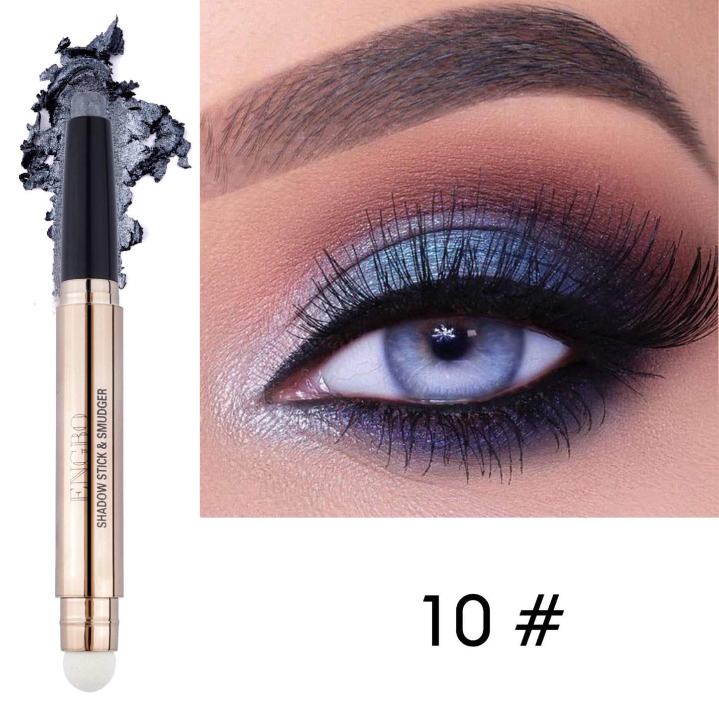 Glitter Shimmer Eyeshadow Stick Cream Long Lasting Waterproof Non-Smudge Makeup