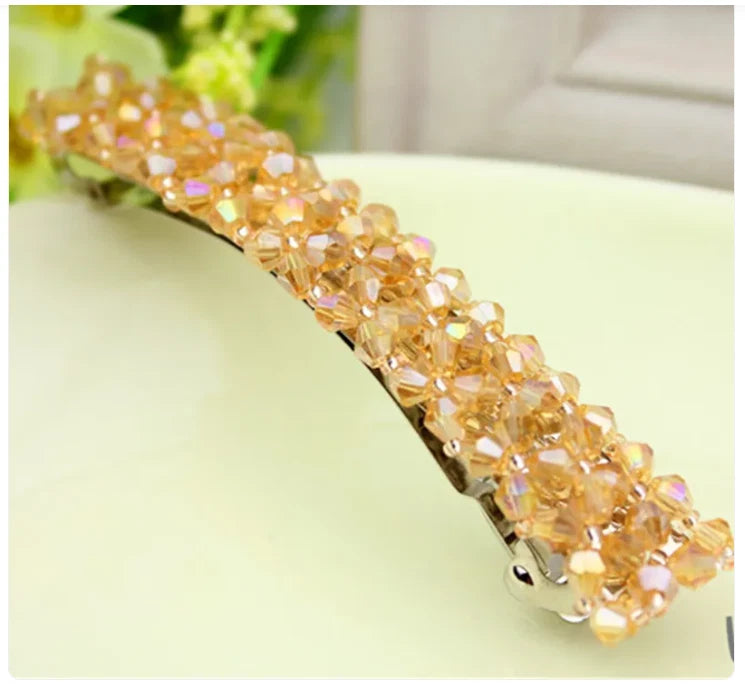 Barrette Fashion Girl Crystal Swan Hair Clip