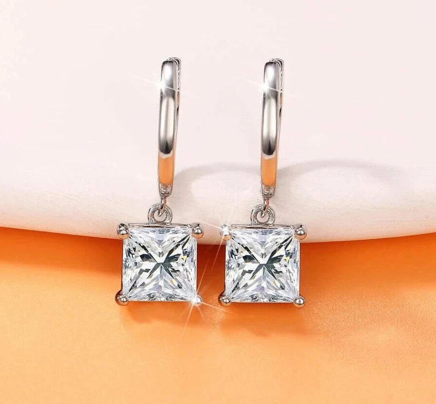 Square Zircon Hanging Earrings KK Labib
