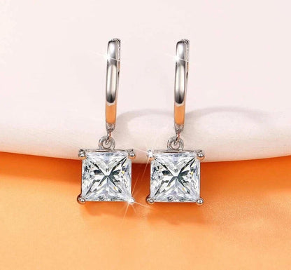 Square Zircon Hanging Earrings KK Labib
