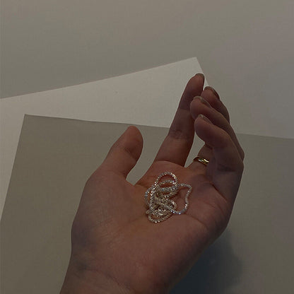 Gypsophila Clavicle Chain Necklace and Bracelet Set