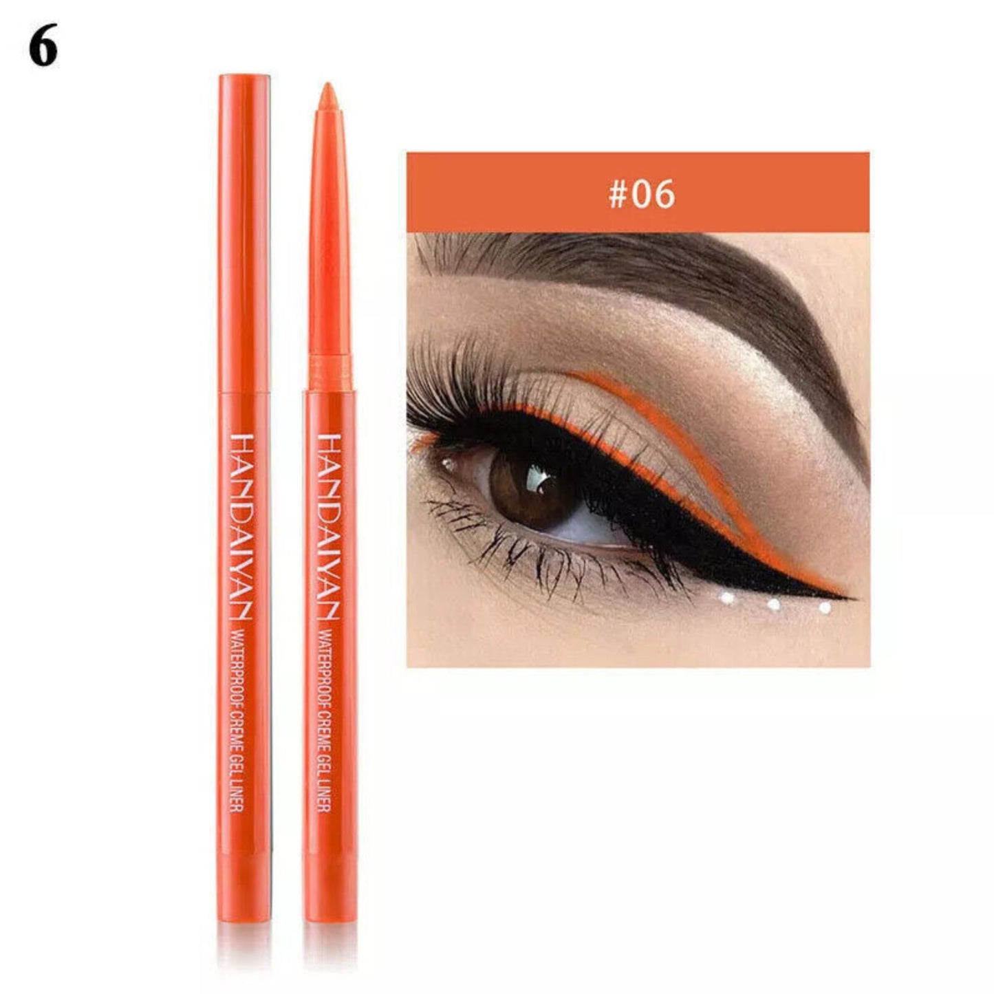 Waterproof Matte Liquid Eyeliner 20 Colors Pen Long Lasting Eye Makeup HANDAIYAN