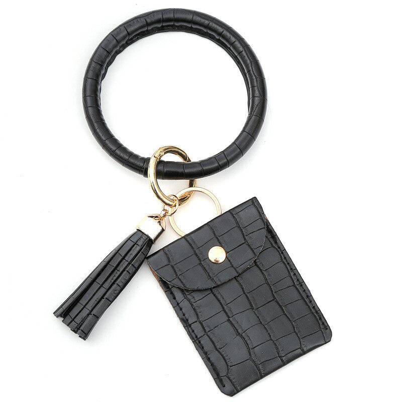 Leather Bag Holder Keyring