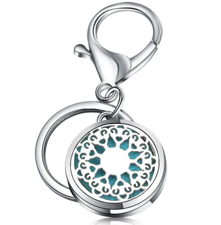 Perfume Oil Diffuser Locket Keychain