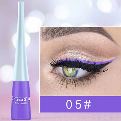 Waterproof Liquid Eyeliner Beauty Matte Glitter Pen Pencil Makeup 33 Colors UK