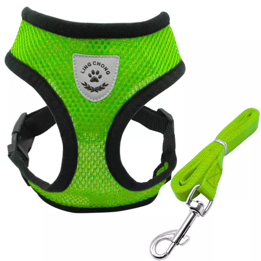 Pet Cat Dog Harness Vest Walking Lead Leash for Cat Puppy Dogs Collar Adjustable