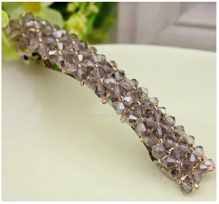 Barrette Fashion Girl Crystal Swan Hair Clip