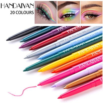 Waterproof Matte Liquid Eyeliner 20 Colors Pen Long Lasting Eye Makeup HANDAIYAN