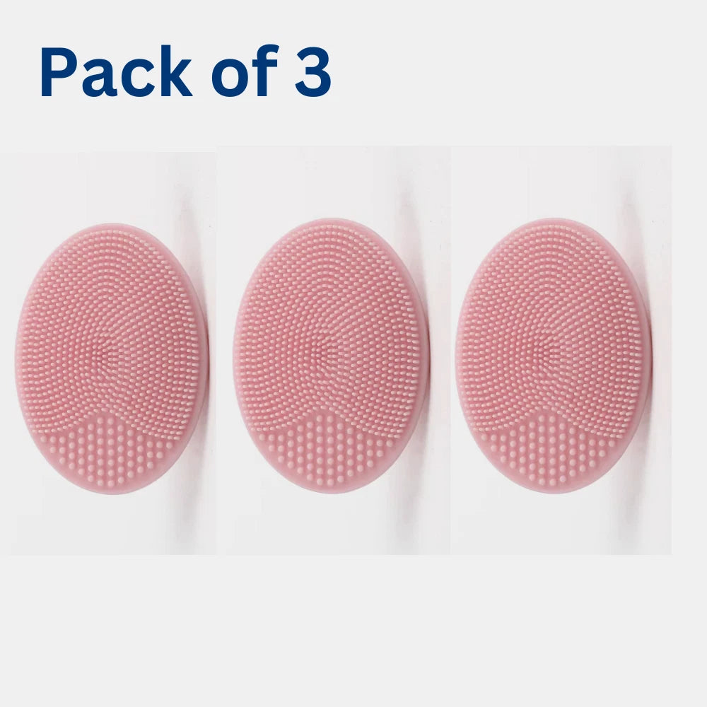 3 Pack Silicone Face Scrubber Massager Brush. KK Labib