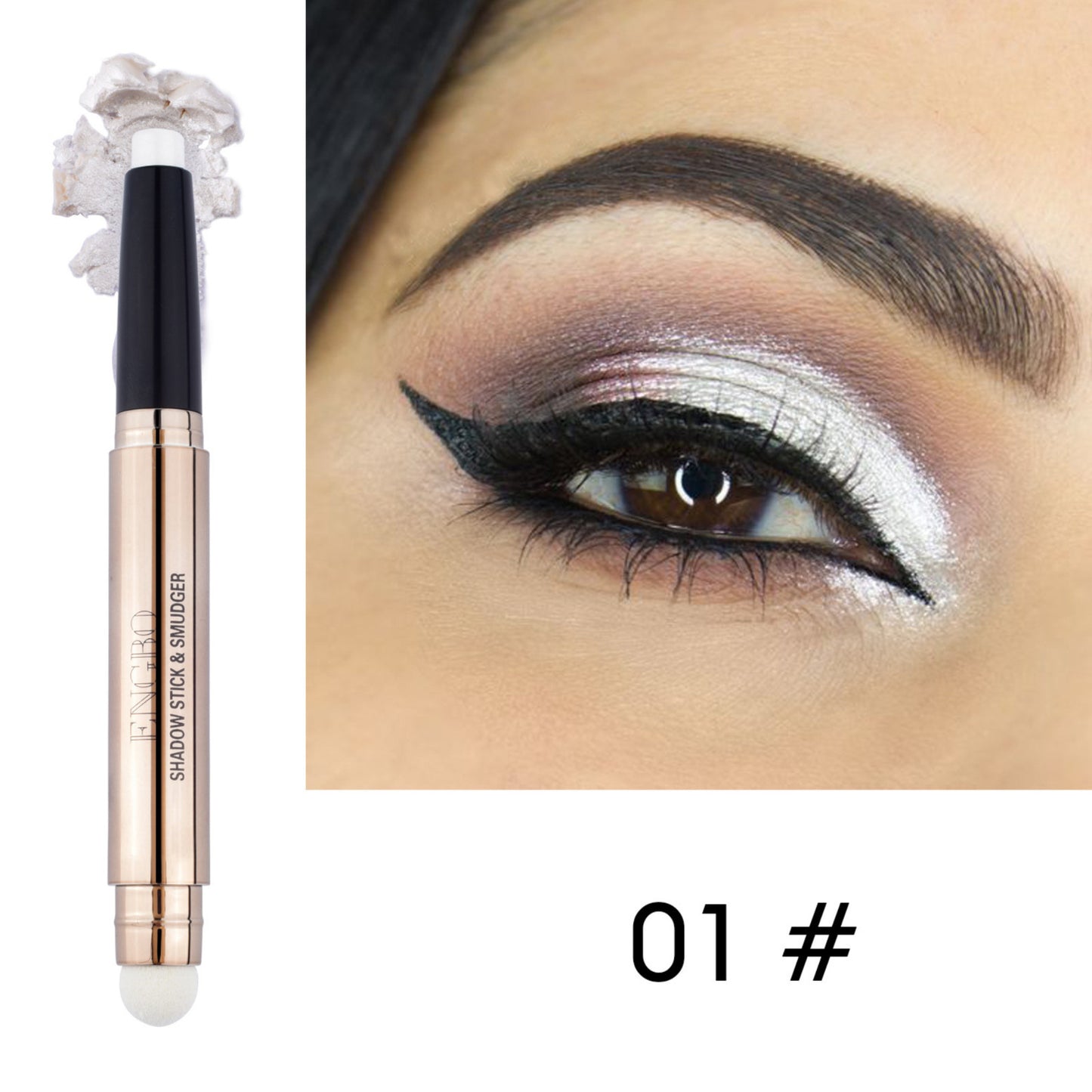 Glitter Shimmer Eyeshadow Stick Cream Long Lasting Waterproof Non-Smudge Makeup