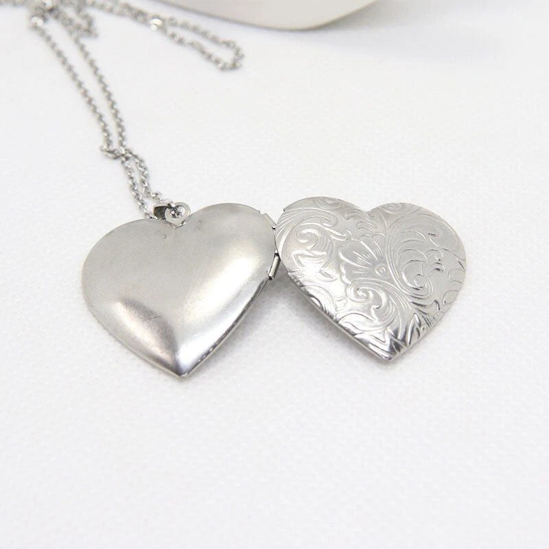 925 Heart Picture Pendant Necklace KK Labib