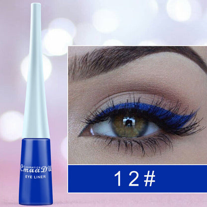 Waterproof Liquid Eyeliner Beauty Matte Glitter Pen Pencil Makeup 33 Colors UK