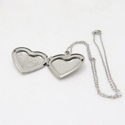 925 Heart Picture Pendant Necklace KK Labib
