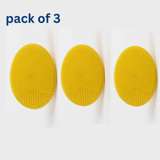 3 Pack Silicone Face Scrubber Massager Brush. KK Labib