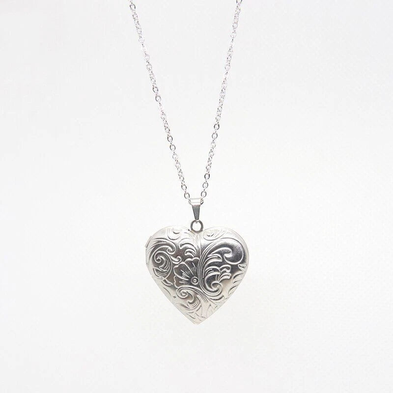 925 Heart Picture Pendant Necklace KK Labib
