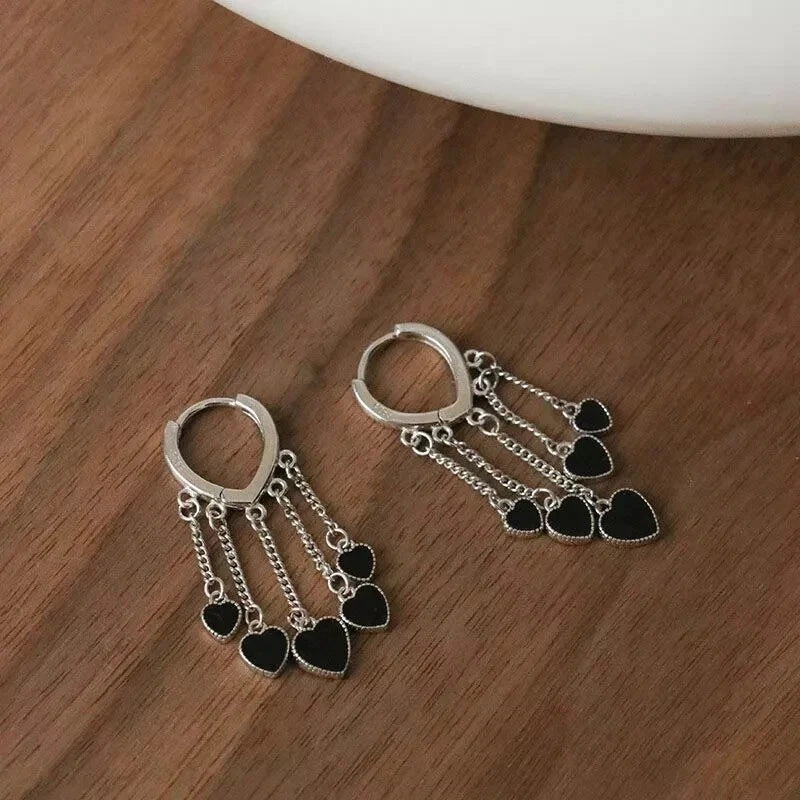 Heart Tassel Earrings KK Labib