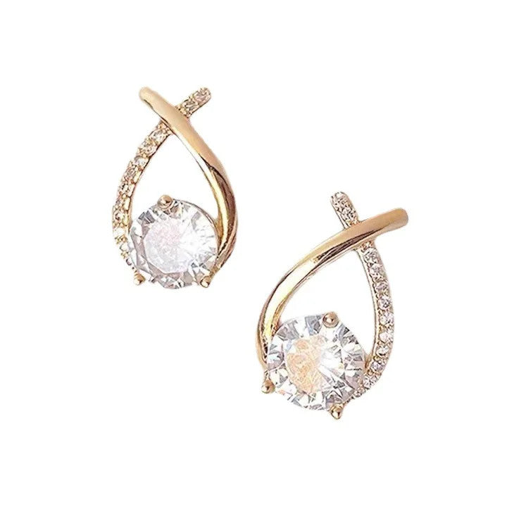 Hanging Tassel Drop Stud Earrings
