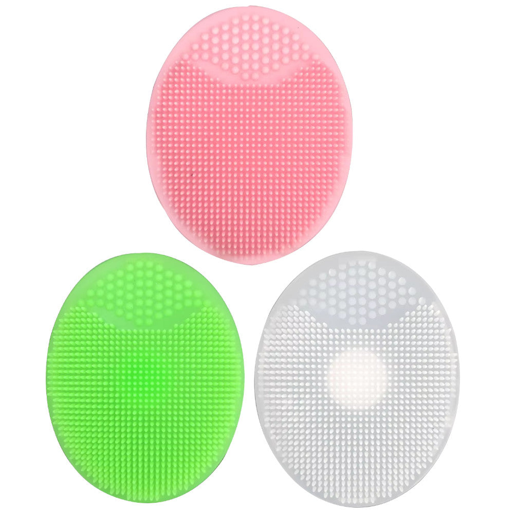 3 Facial Cleansing Silicone Scrubber Set