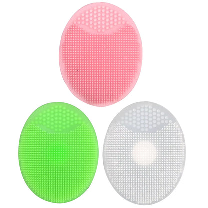 3 Facial Cleansing Silicone Scrubber Set
