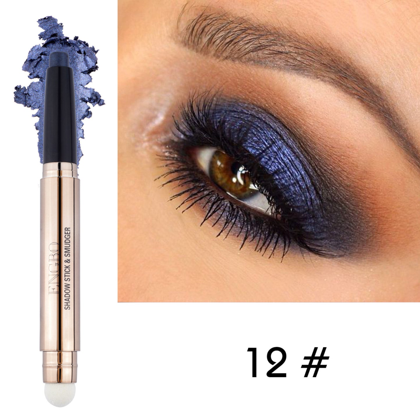 Glitter Shimmer Eyeshadow Stick Cream Long Lasting Waterproof Non-Smudge Makeup