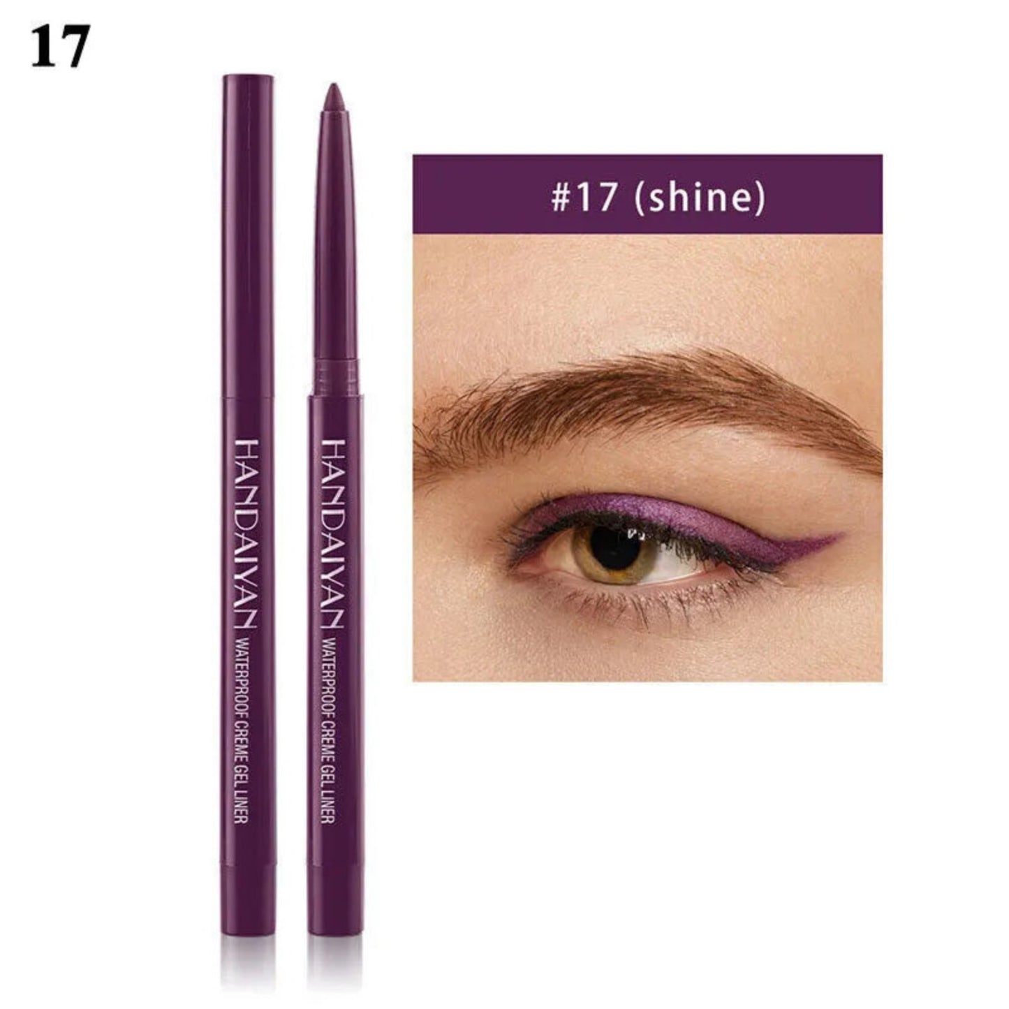 Waterproof Matte Liquid Eyeliner 20 Colors Pen Long Lasting Eye Makeup HANDAIYAN