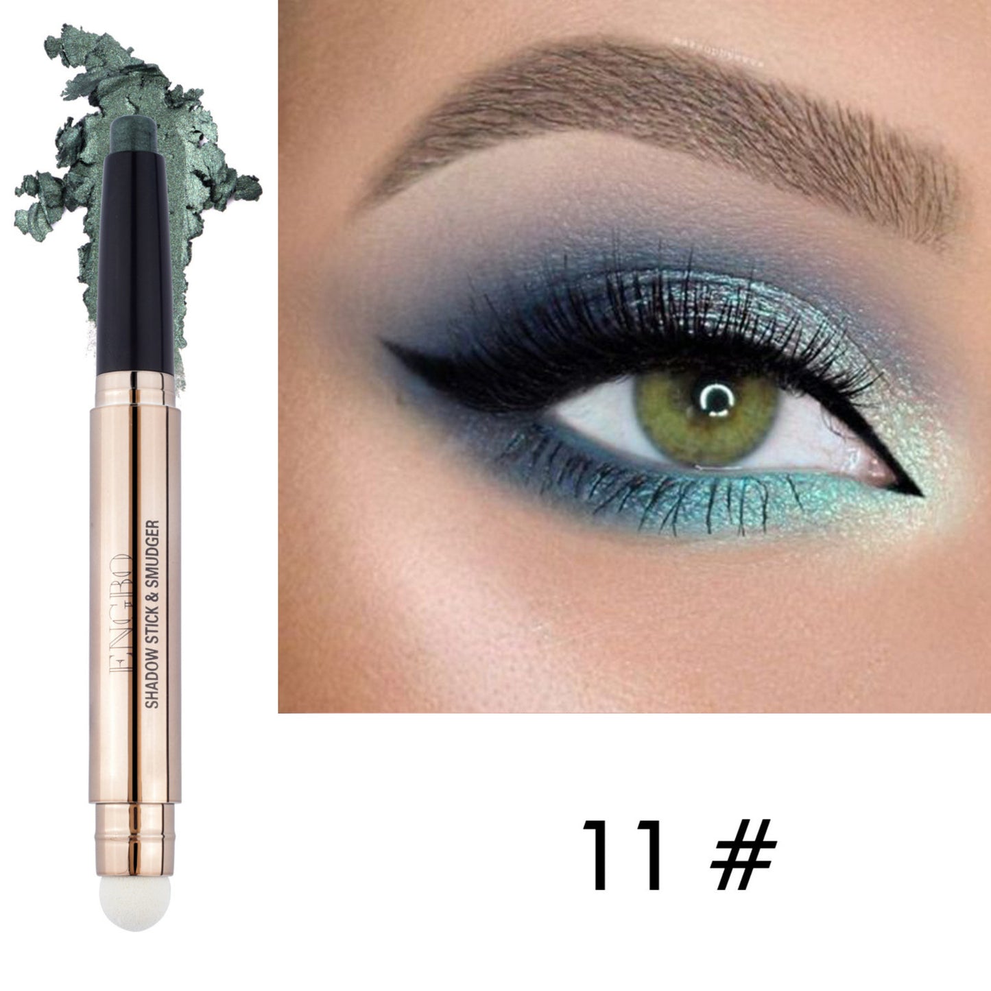 Glitter Shimmer Eyeshadow Stick Cream Long Lasting Waterproof Non-Smudge Makeup