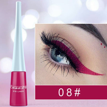 Waterproof Liquid Eyeliner Beauty Matte Glitter Pen Pencil Makeup 33 Colors UK
