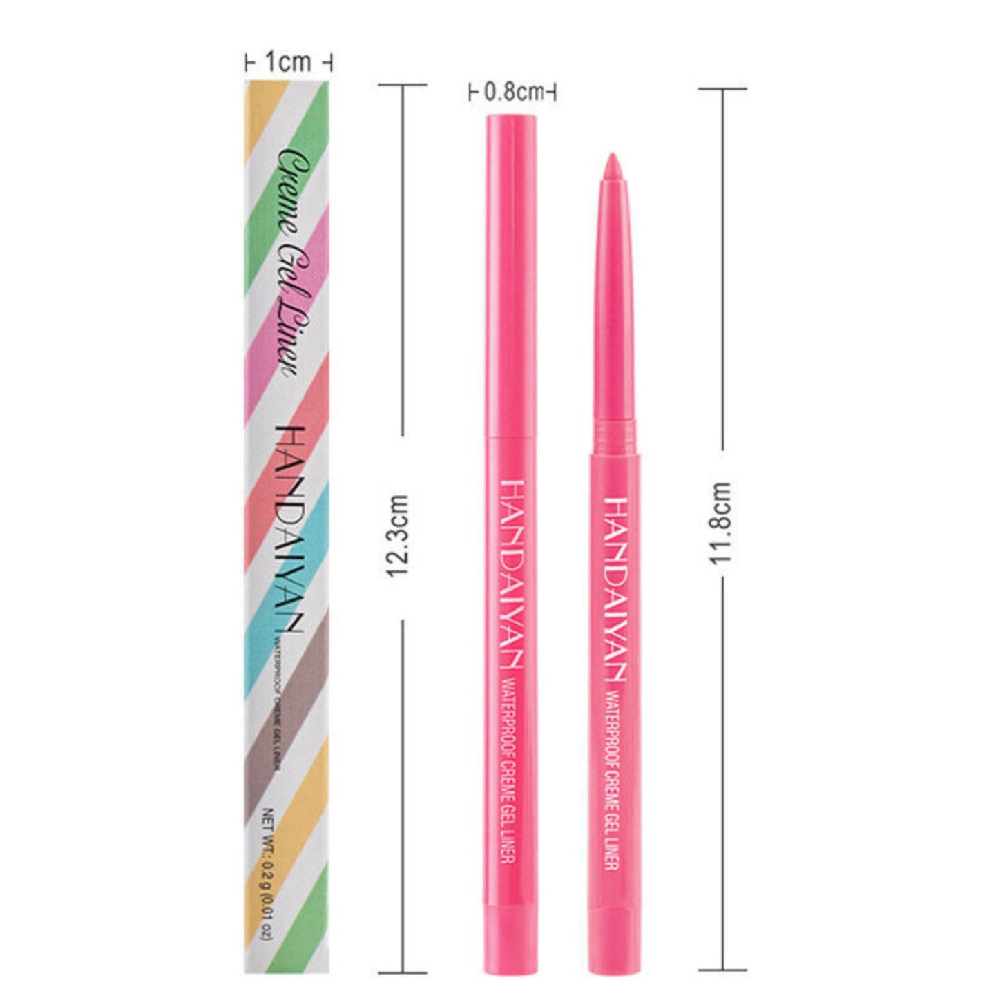 Waterproof Matte Liquid Eyeliner 20 Colors Pen Long Lasting Eye Makeup HANDAIYAN