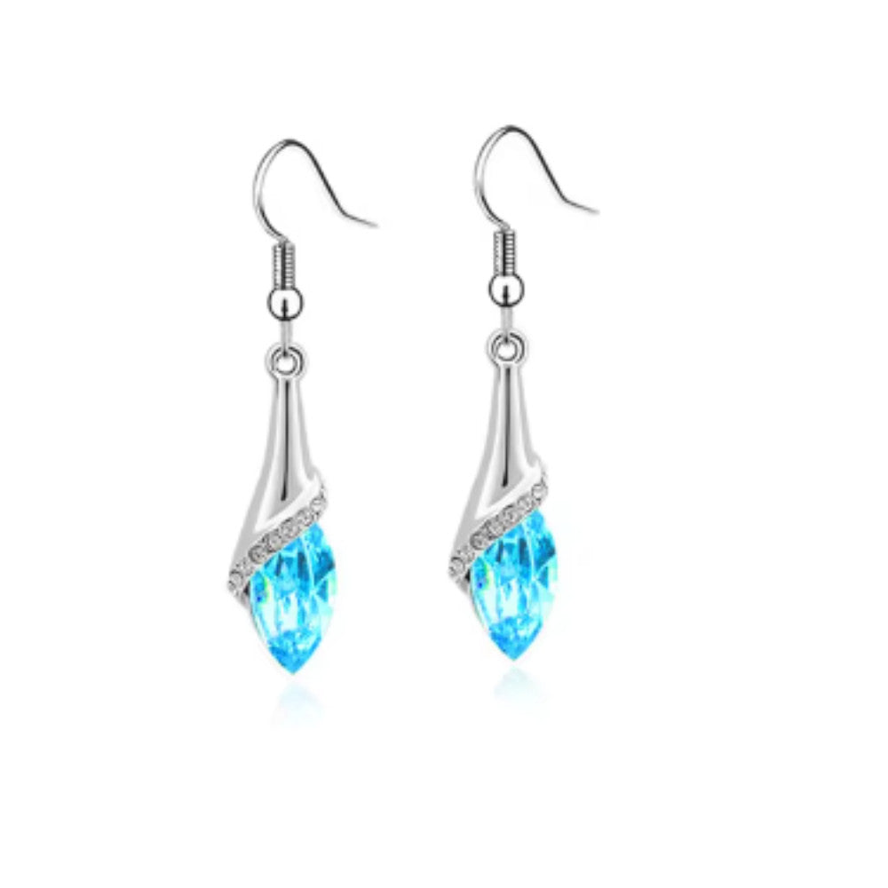 Dangle Leaf Earrings Teardrop