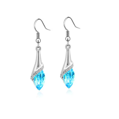 Dangle Leaf Earrings Teardrop
