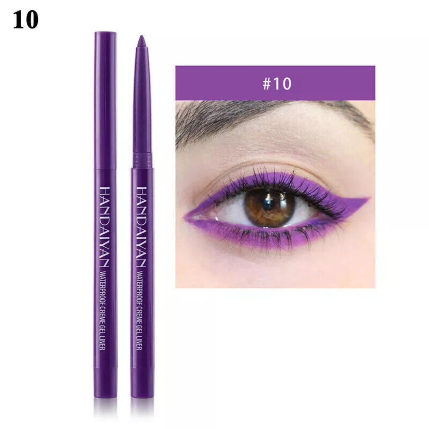 Waterproof Matte Liquid Eyeliner 20 Colors Pen Long Lasting Eye Makeup HANDAIYAN