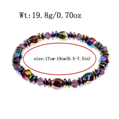 Weight Loss Bracelet Plating Color Black Magnetic Therapy Men Women Hematite UK