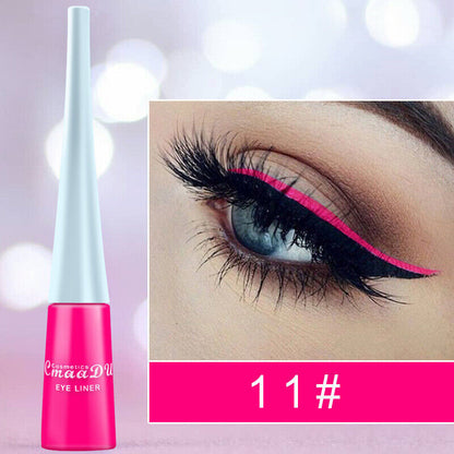 Waterproof Liquid Eyeliner Beauty Matte Glitter Pen Pencil Makeup 33 Colors UK