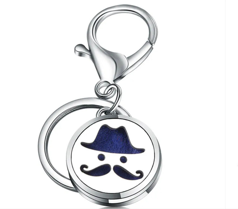 Perfume Oil Diffuser Locket Keychain