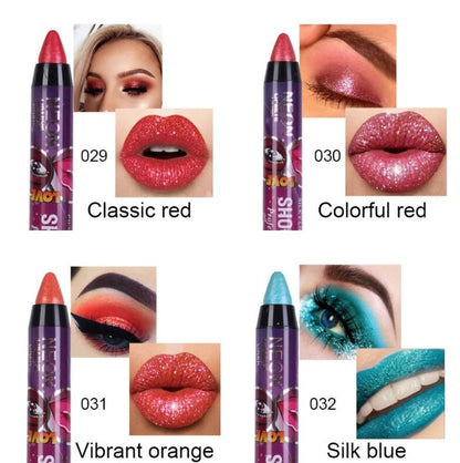 Smooth Blend able Beauty Cosmetic Tool Eyeshadow & Lipstick Pen 2 in 1 Dual Gift