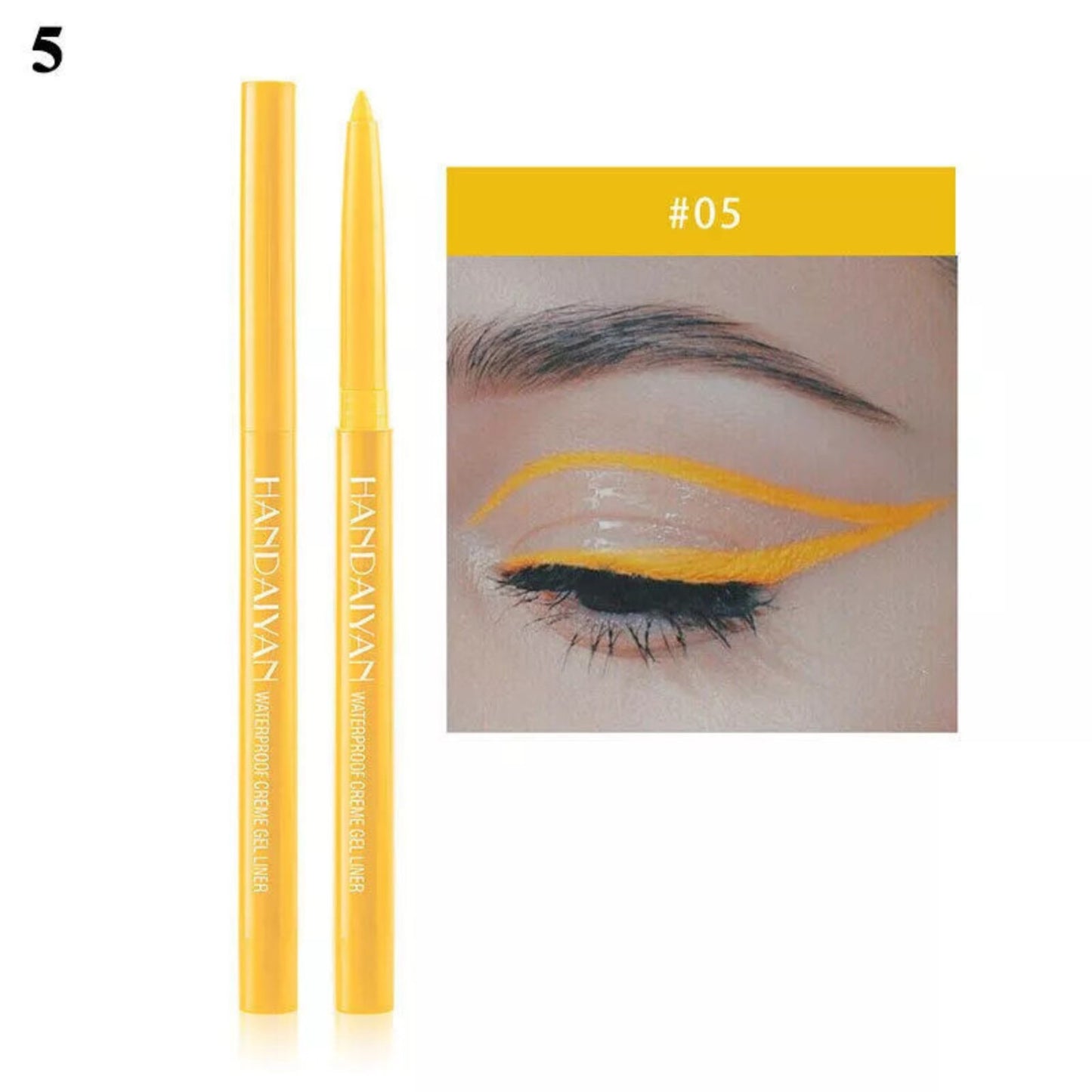 Waterproof Matte Liquid Eyeliner 20 Colors Pen Long Lasting Eye Makeup HANDAIYAN