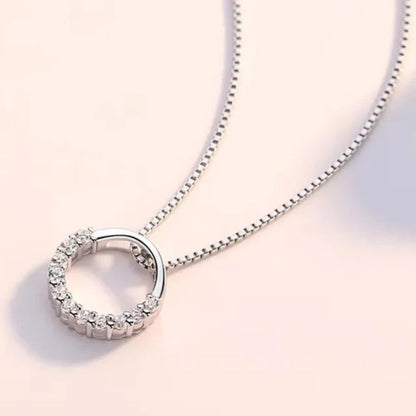 Zircon round pendant necklace KK Labib