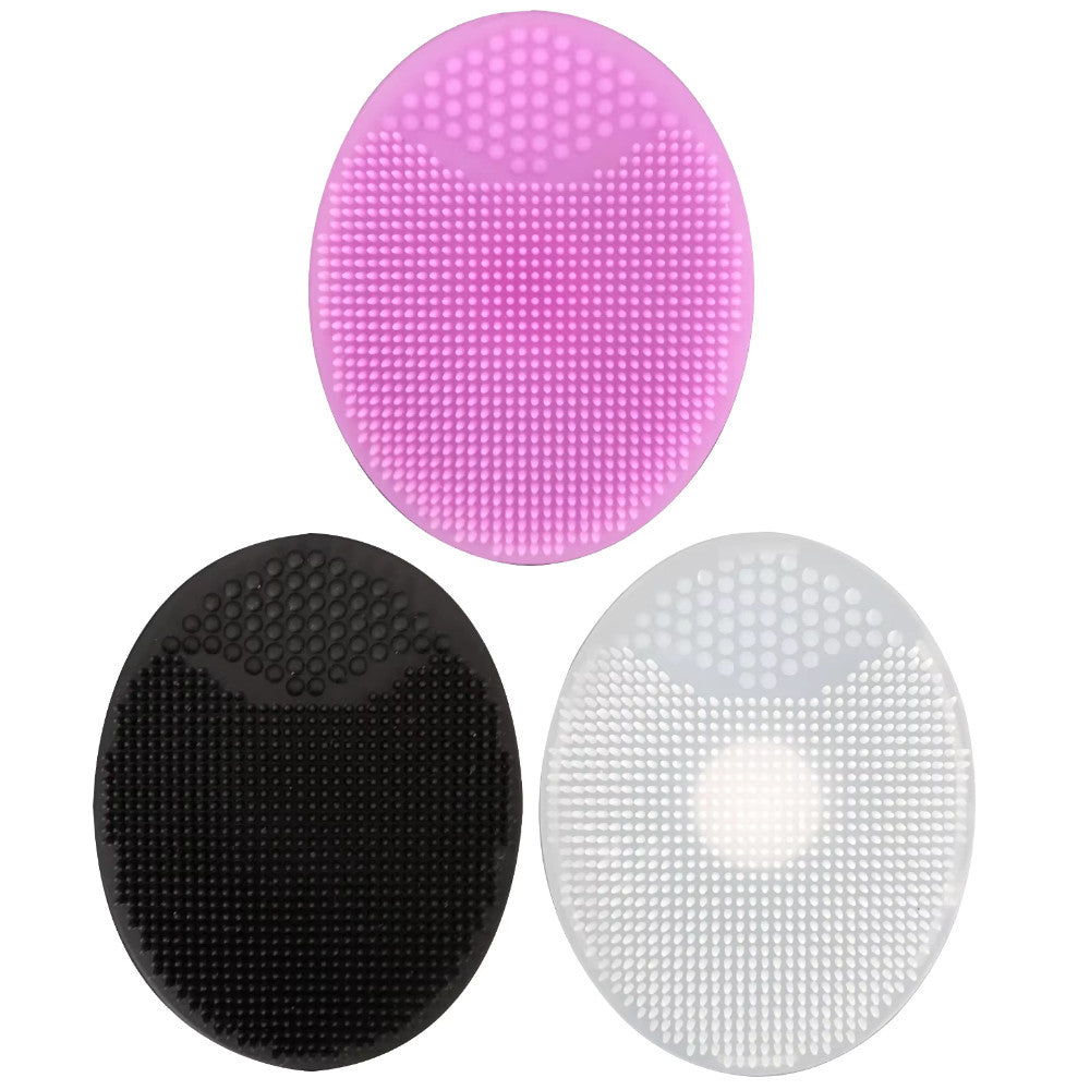 3 Facial Cleansing Silicone Scrubber Set