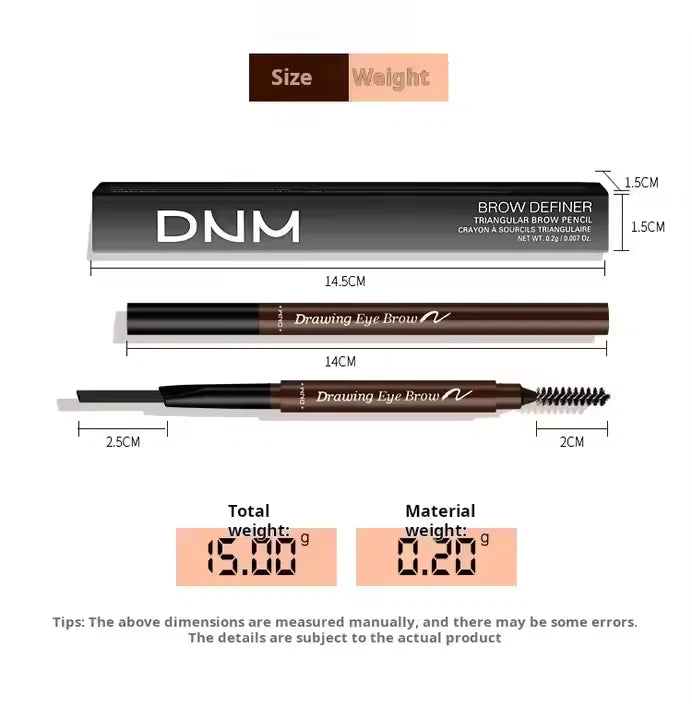 DNM Double-Ended Dual-Purpose Eyebrow Pencil KK Labib