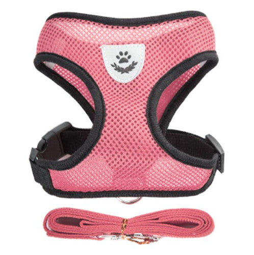 Pet Cat Dog Harness Vest Walking Lead Leash for Cat Puppy Dogs Collar Adjustable