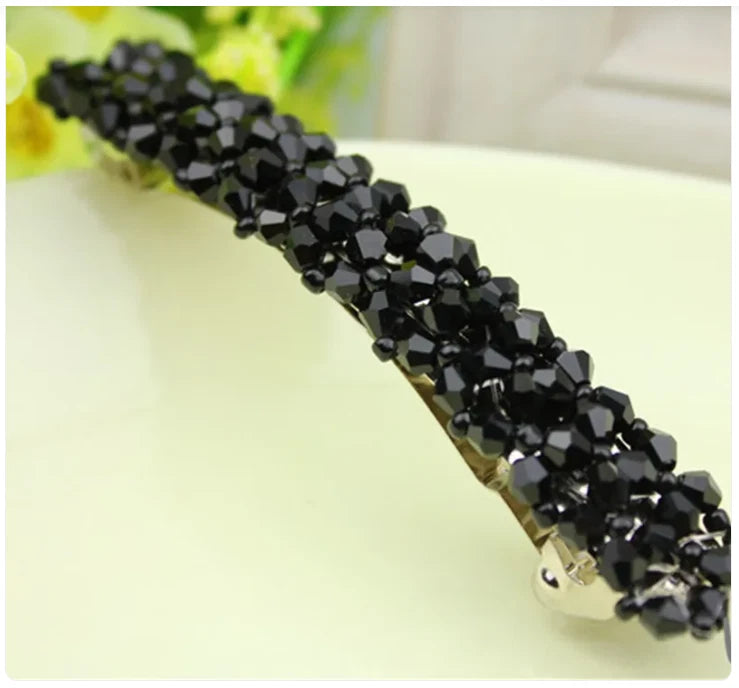 Barrette Fashion Girl Crystal Swan Hair Clip